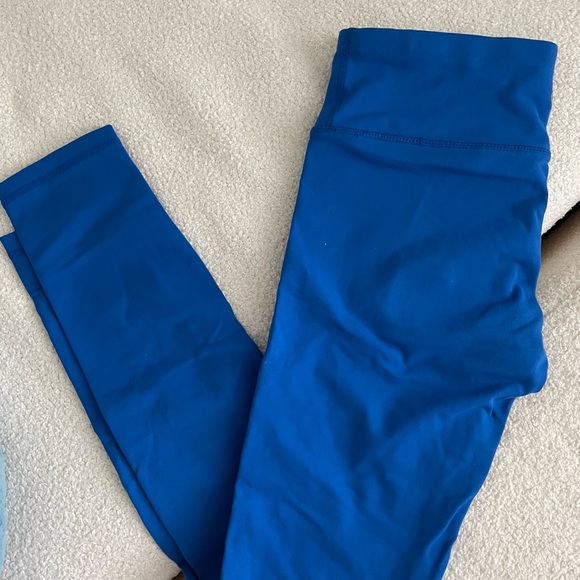 Blue exercise leggings - Picture 1 of 1